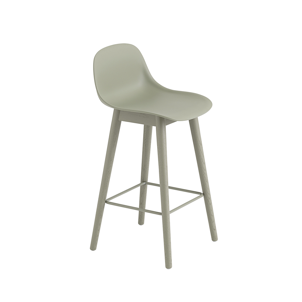 muuto fiber barstool with backrest sh65cm 木纤系列 中岛椅