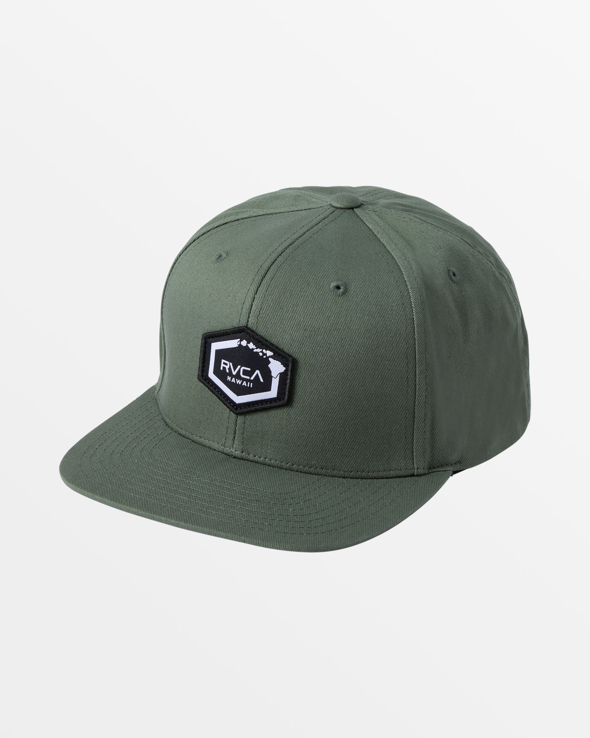 Island Hex Snapback Hat - Army