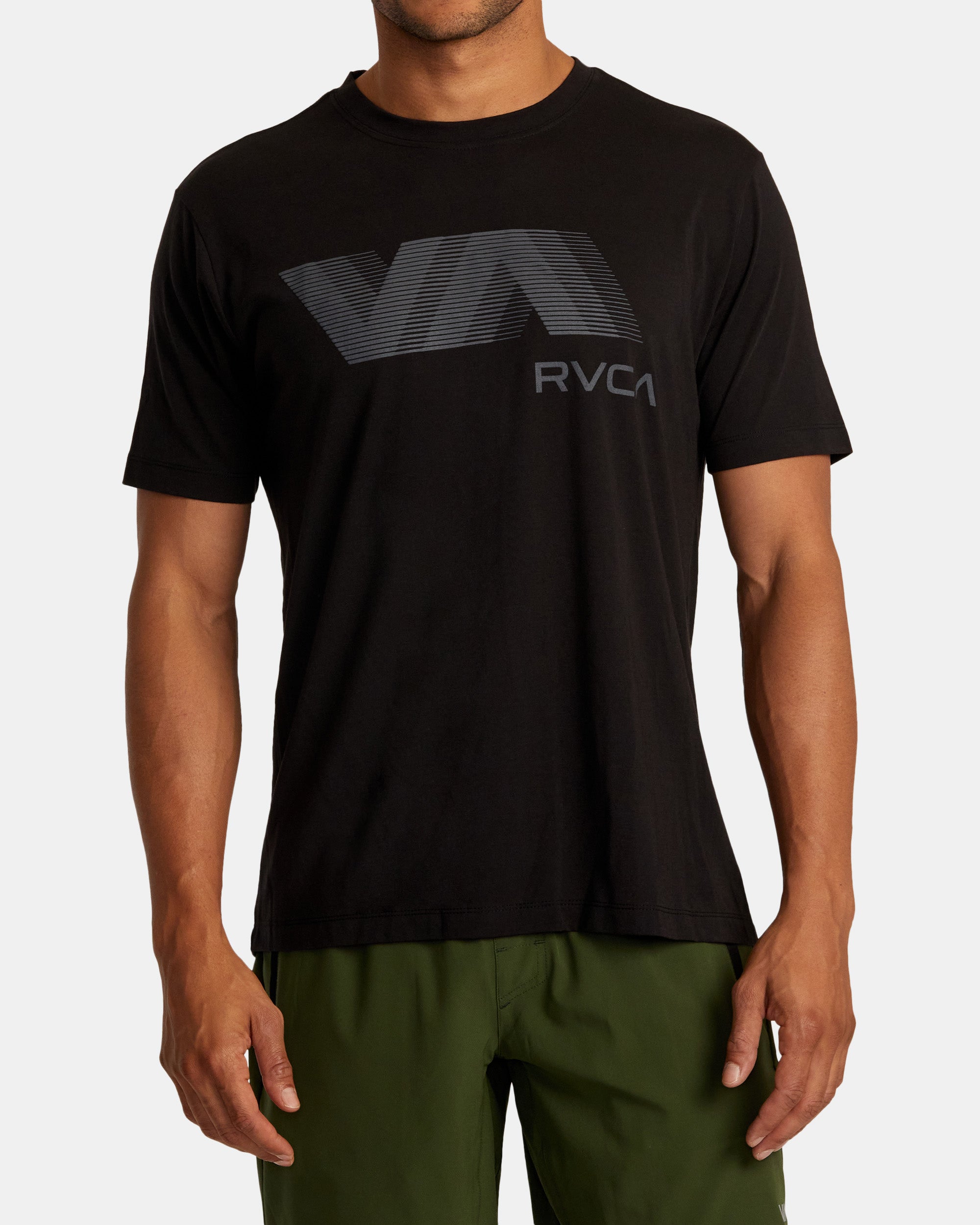 VA RVCA Blur Tee - Black 2