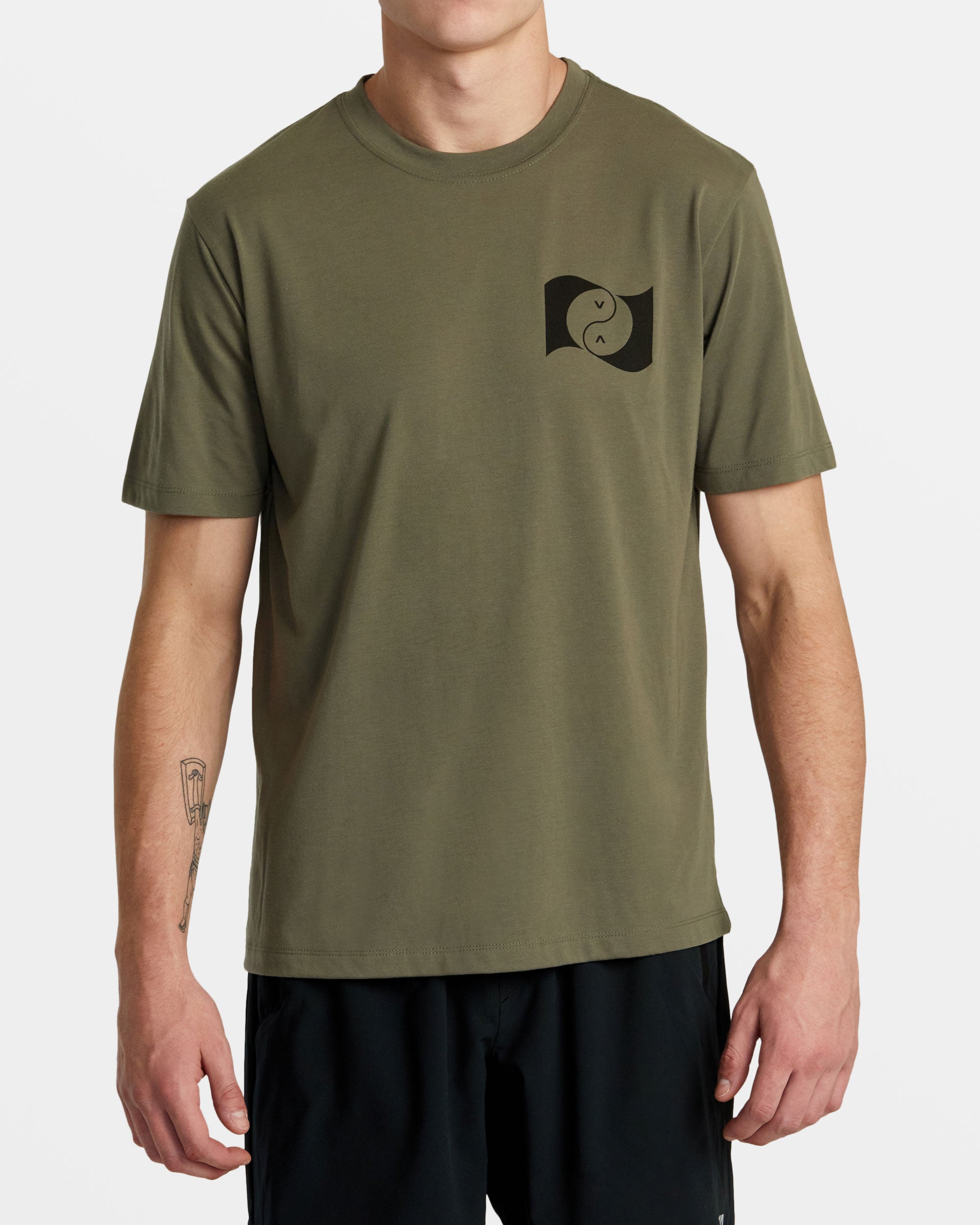 Balance Banner Tee - Olive