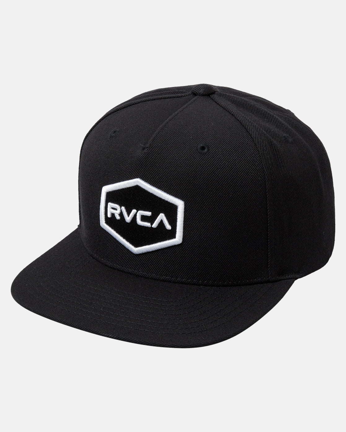 RVCA Snapback Hat - Black/White