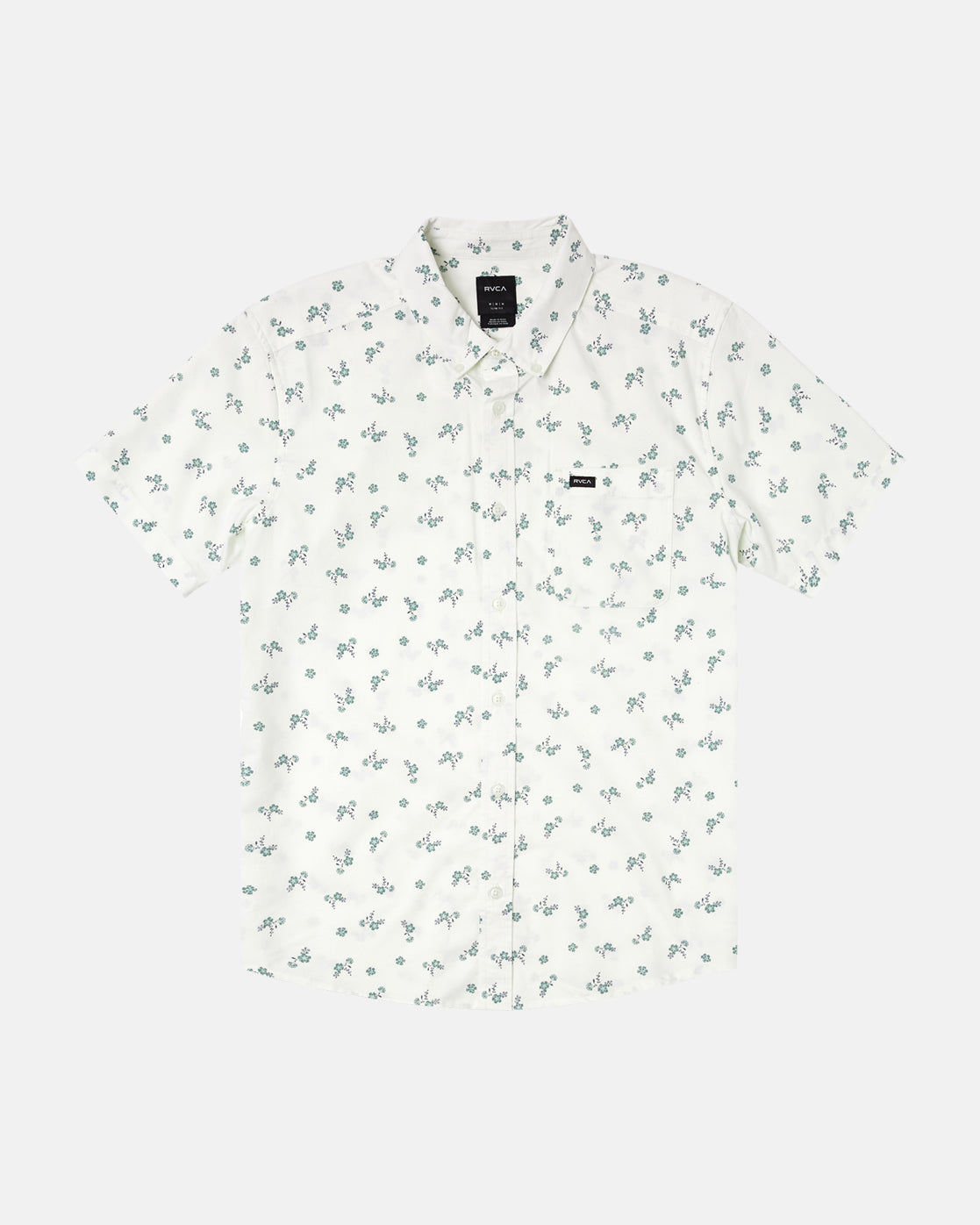 Thatll Do Print Short Sleeve Woven Shirt - Antique White