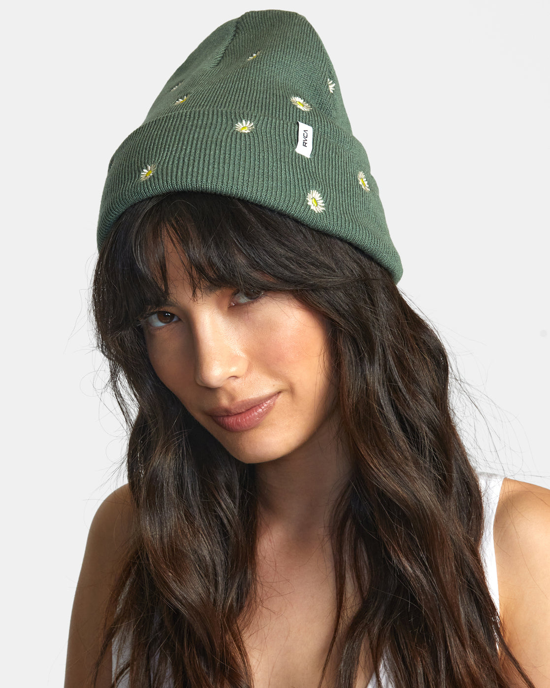 Embroidered Essential Beanie - Leaf