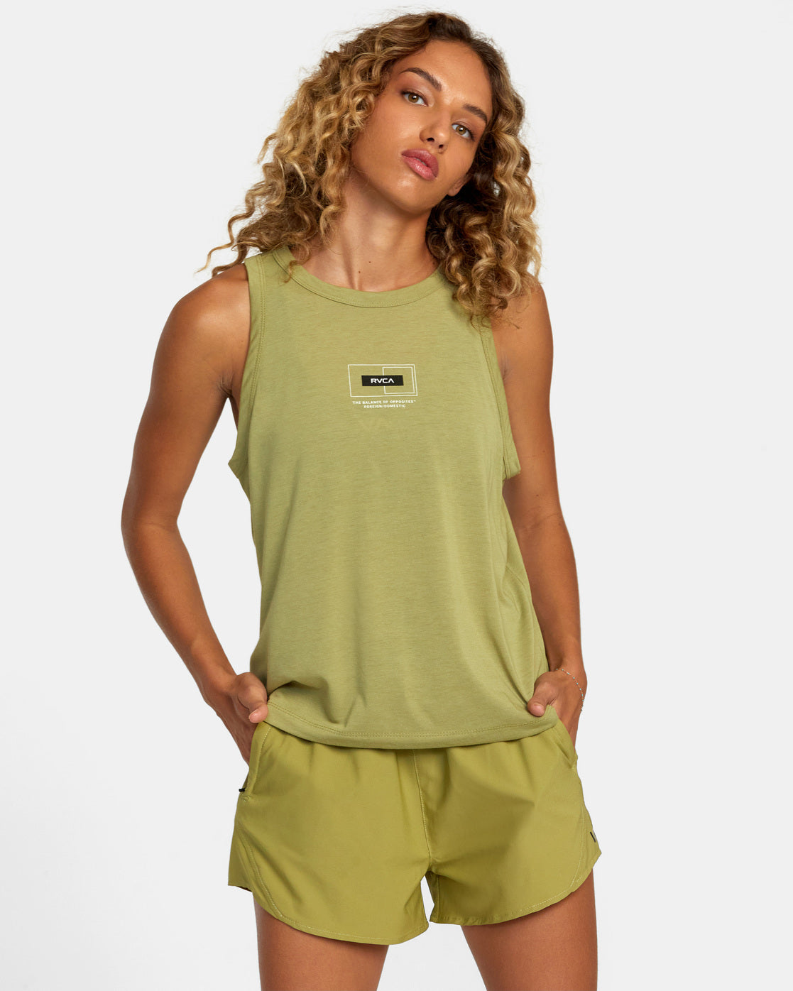 Va Muscle Workout Tank Top - Leaf