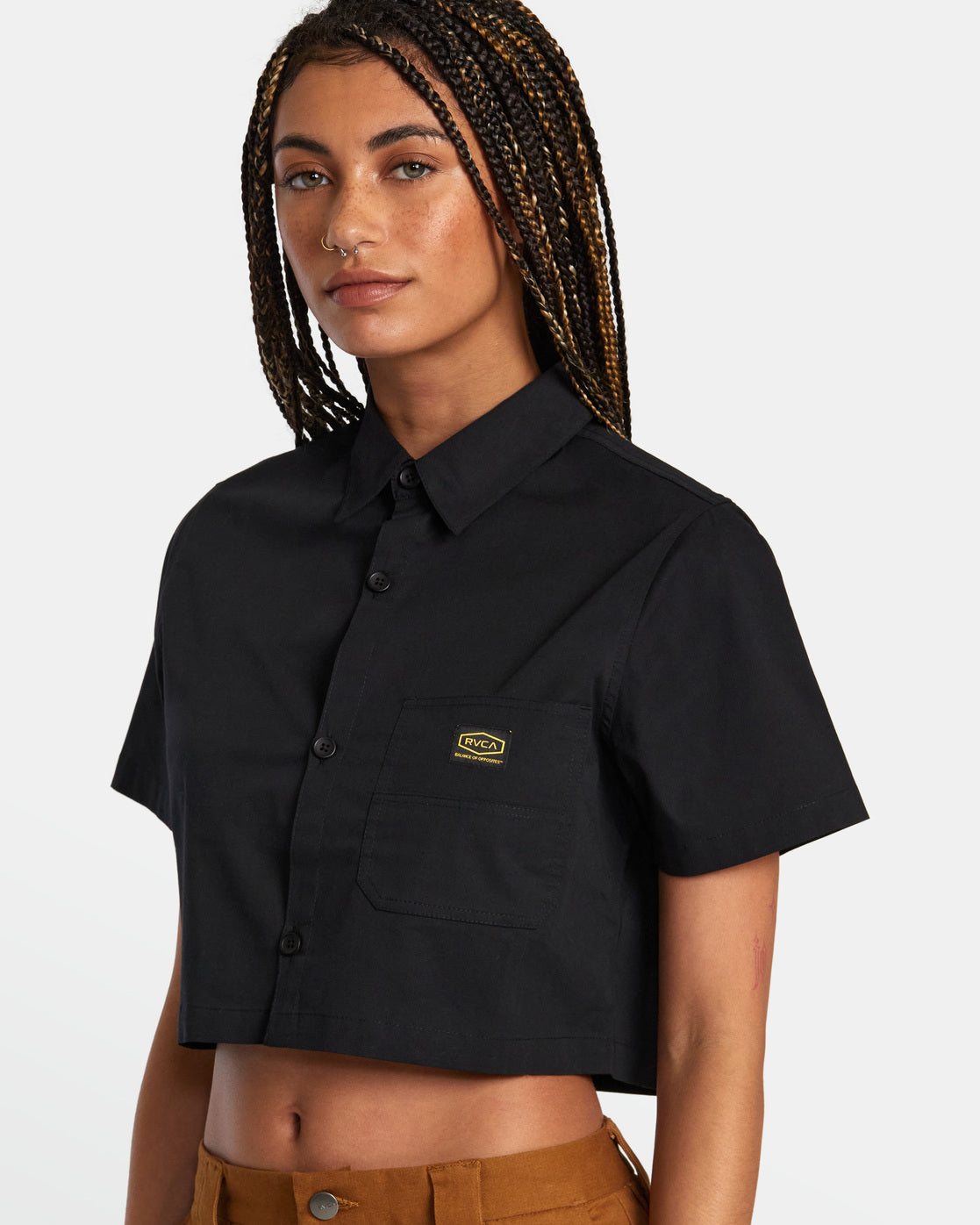 Recession Short Sleeve Shirt - RVCA Black