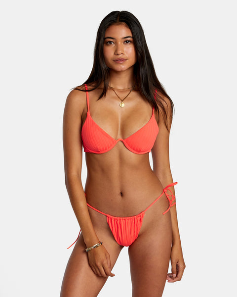 Tangerine Shimmer - Bralette Bikini Top for Women