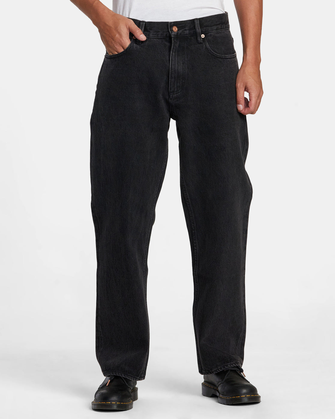 Americana Dayshift Relaxed Fit Jeans - Black Rinse