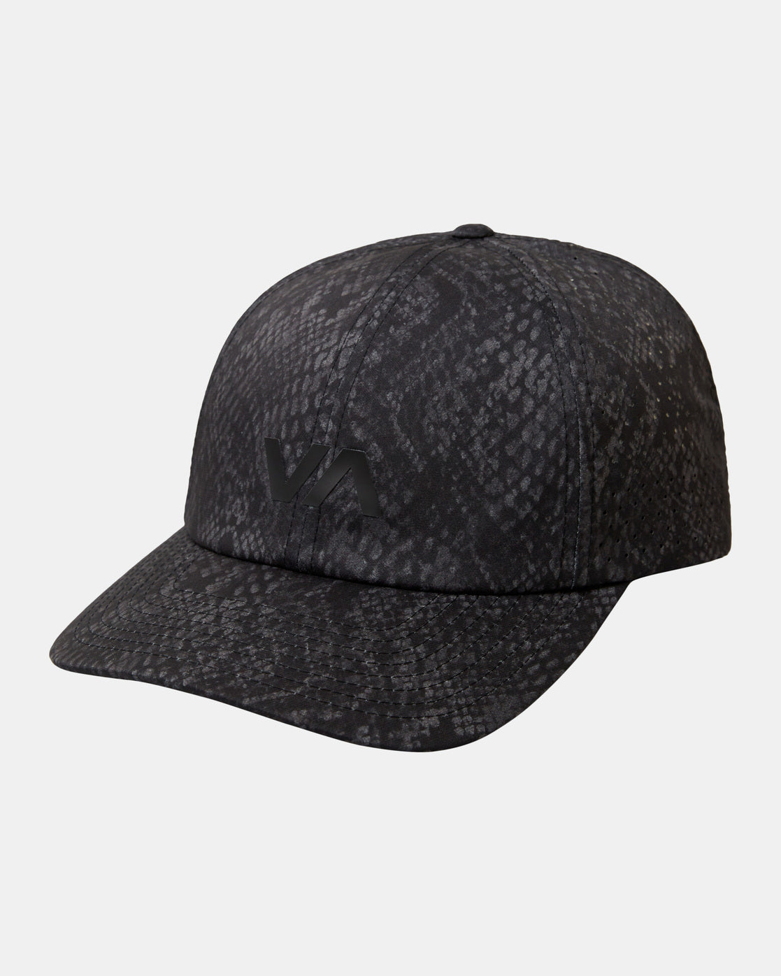 Vent Perforated Clipback Hat Ii - Black Snake