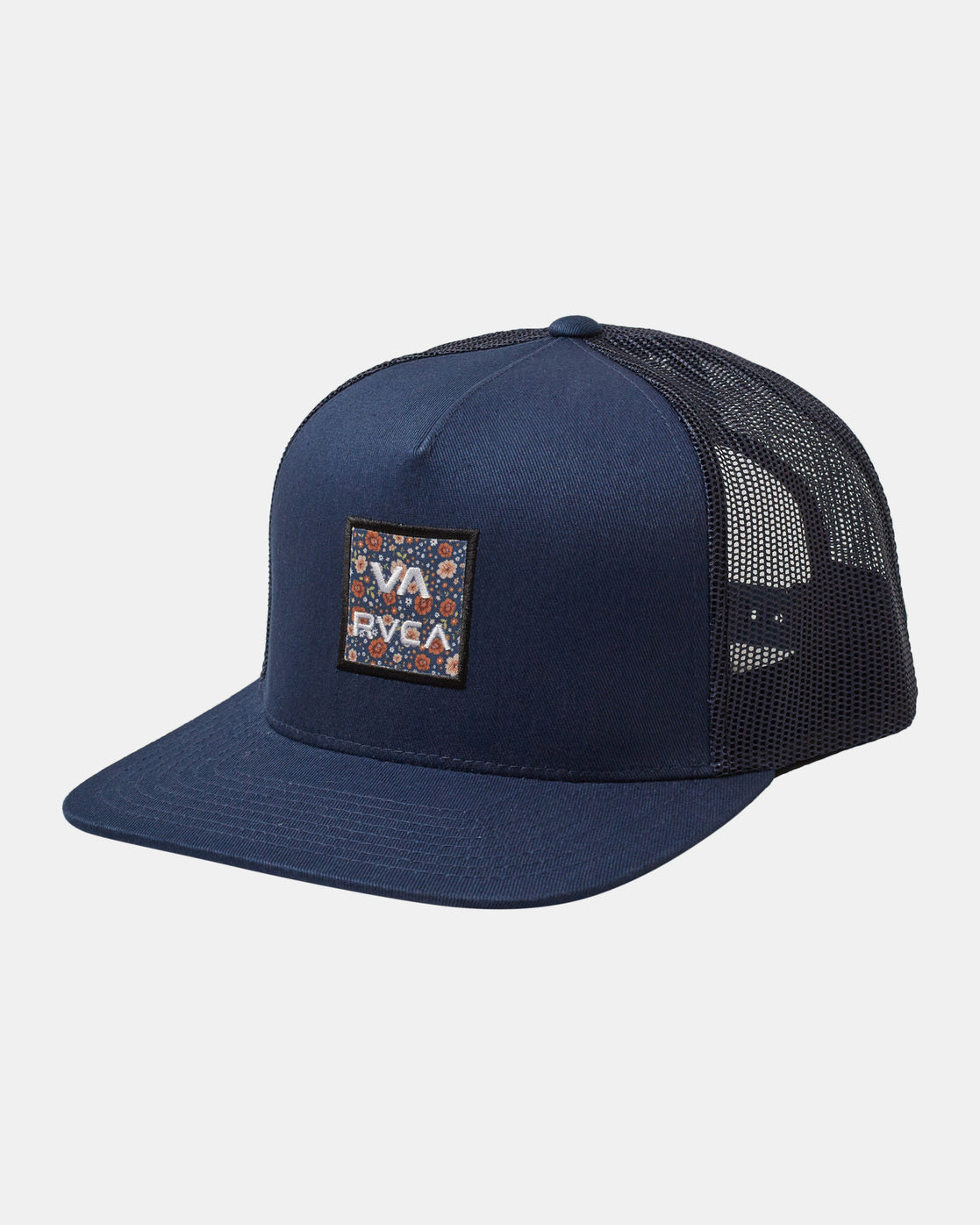 Va All The Way Print Trucker Hat - Moody Blue