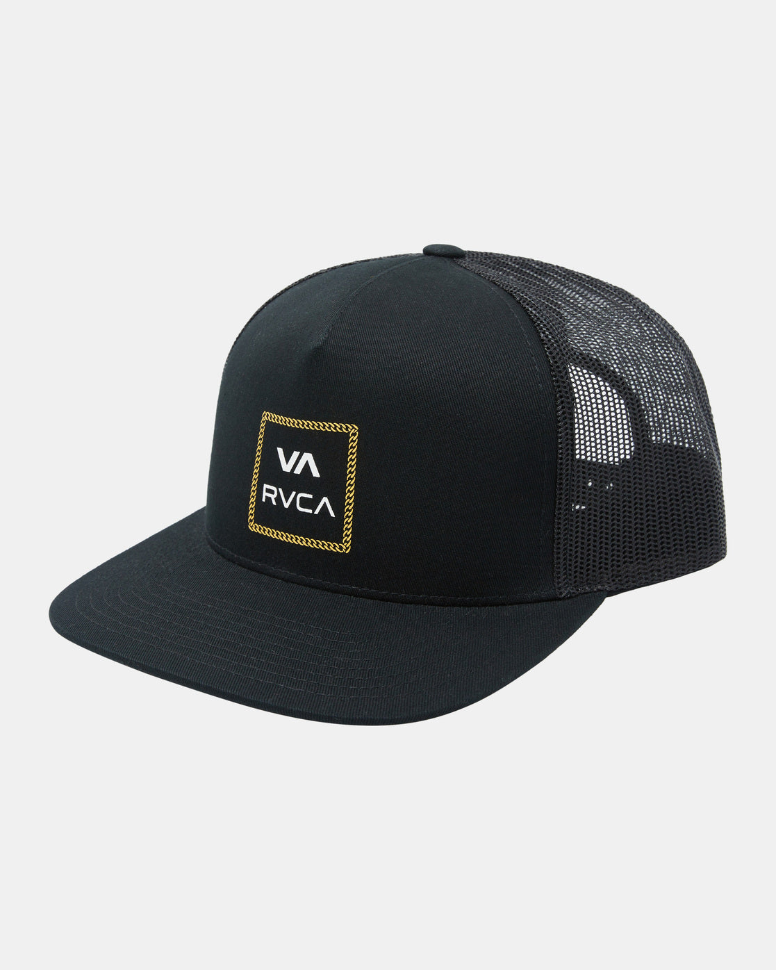 Va All The Way Print Trucker Hat - Rvca Black