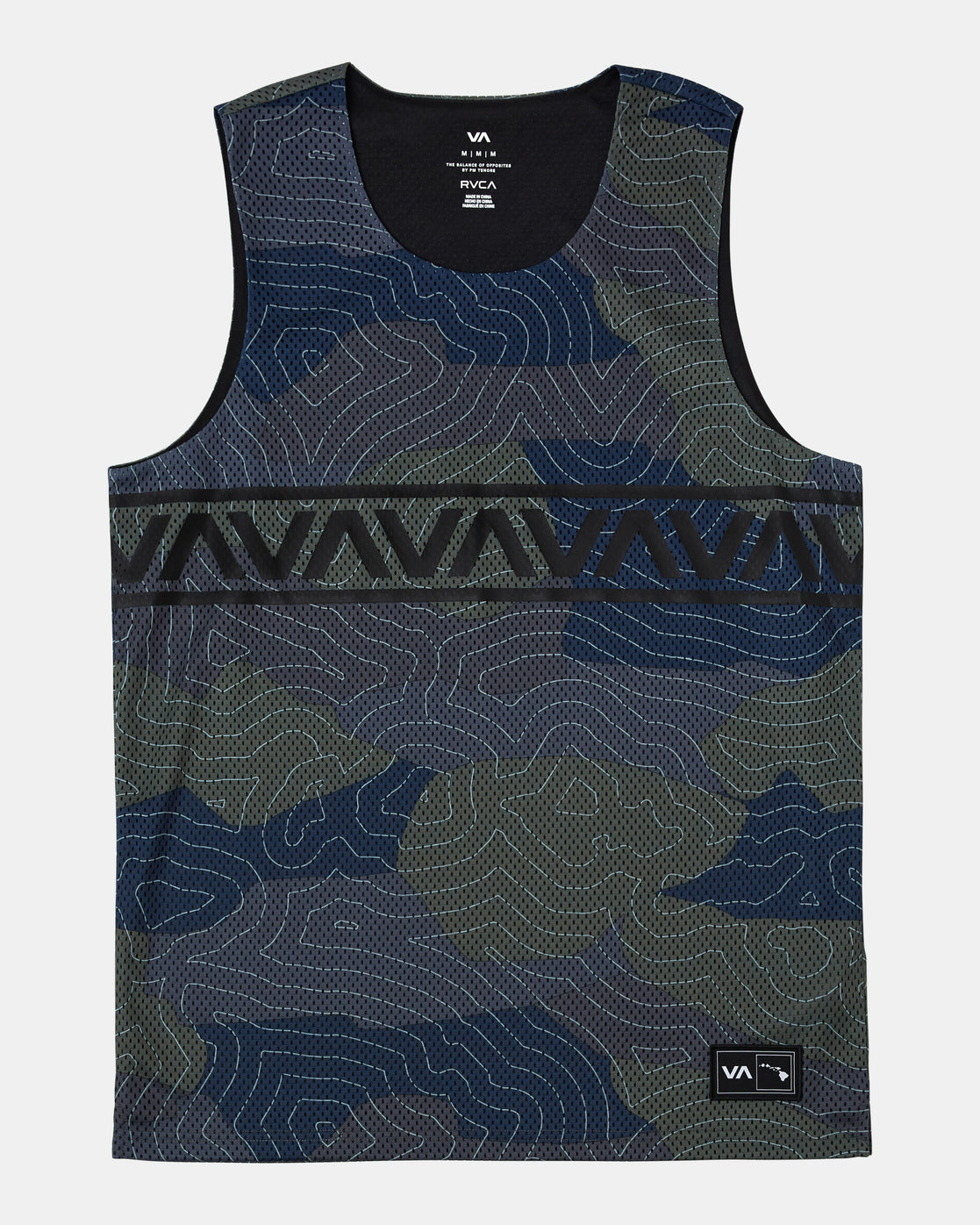 Hawaii Taro Mesh Tank Top - Hawaii Topo Camo