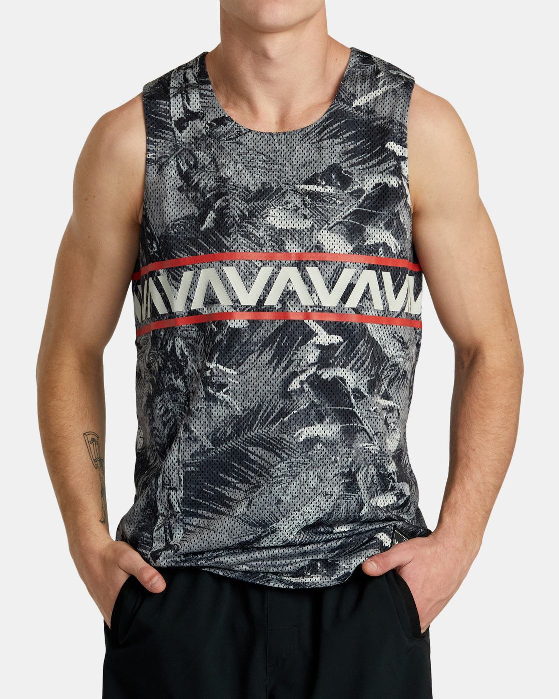 Hawaii Taro Mesh Tank Top - Va Real Camo