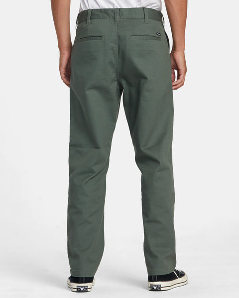 RVCA - Weekend Stretch Straight Pant - Woodland Camo – Town City