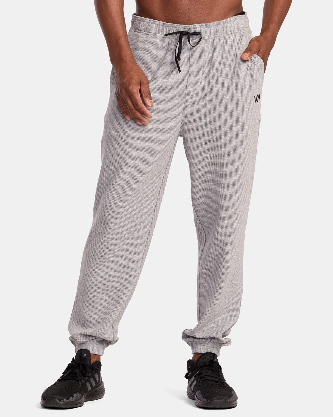 C-Able Waffle Knit Joggers - Black –
