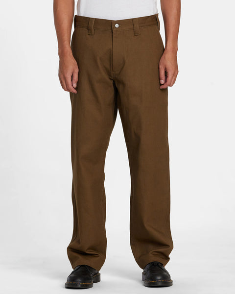 Women's Cord Carpenter Trousers in Chocolate Brown
