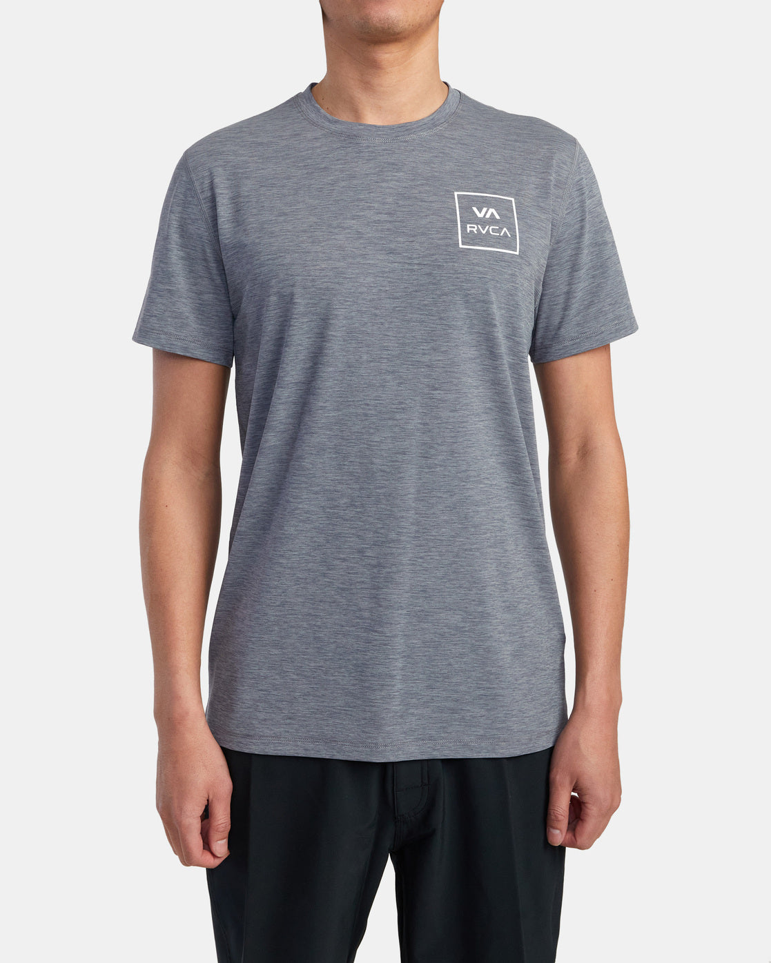 RVCA Short Sleeve Rashguard - Athletic Heather