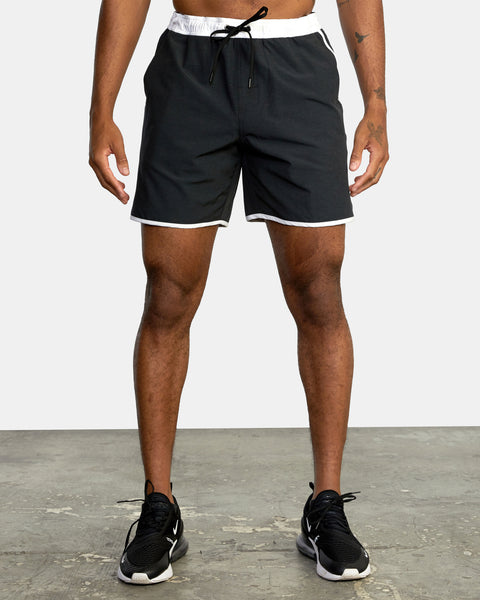 Yogger Stretch Athletic Shorts 17 - Black