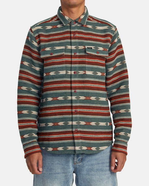 Hughes Flannel Long Sleeve Shirt - Warm Grey – RVCA.com