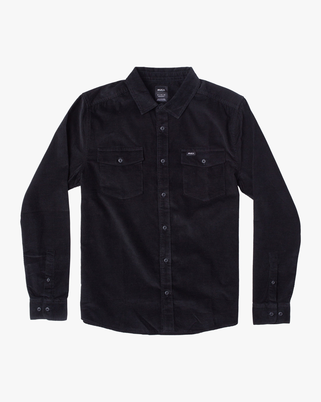 Freeman Cord Long Sleeve Shirt - Black
