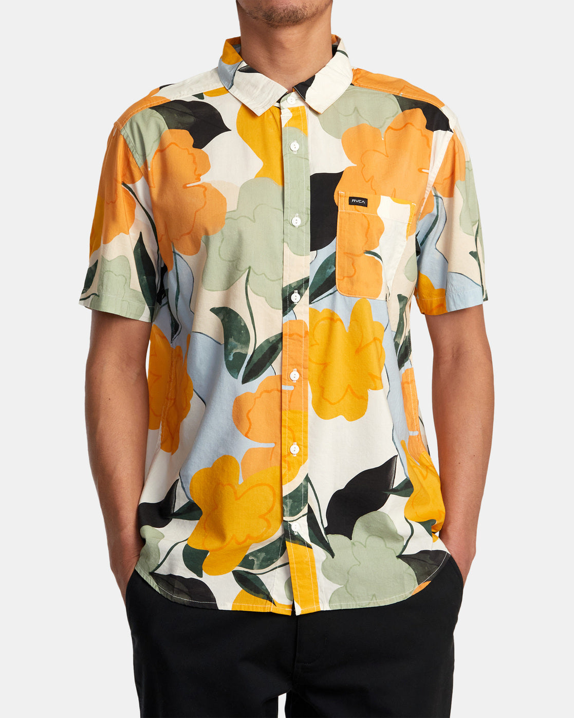 Anytime Short Sleeve Woven Shirt - Bombay Brown – RVCA