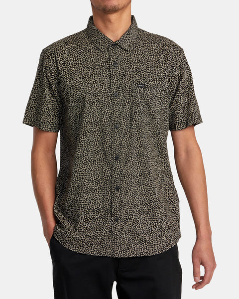 Anytime Short Sleeve Woven Shirt - Bombay Brown – RVCA.com