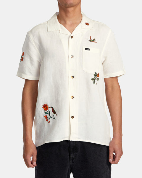 Ike Button-Up Shirt by rofeeak - Men's Short Sleeve Shirts - Afrikrea