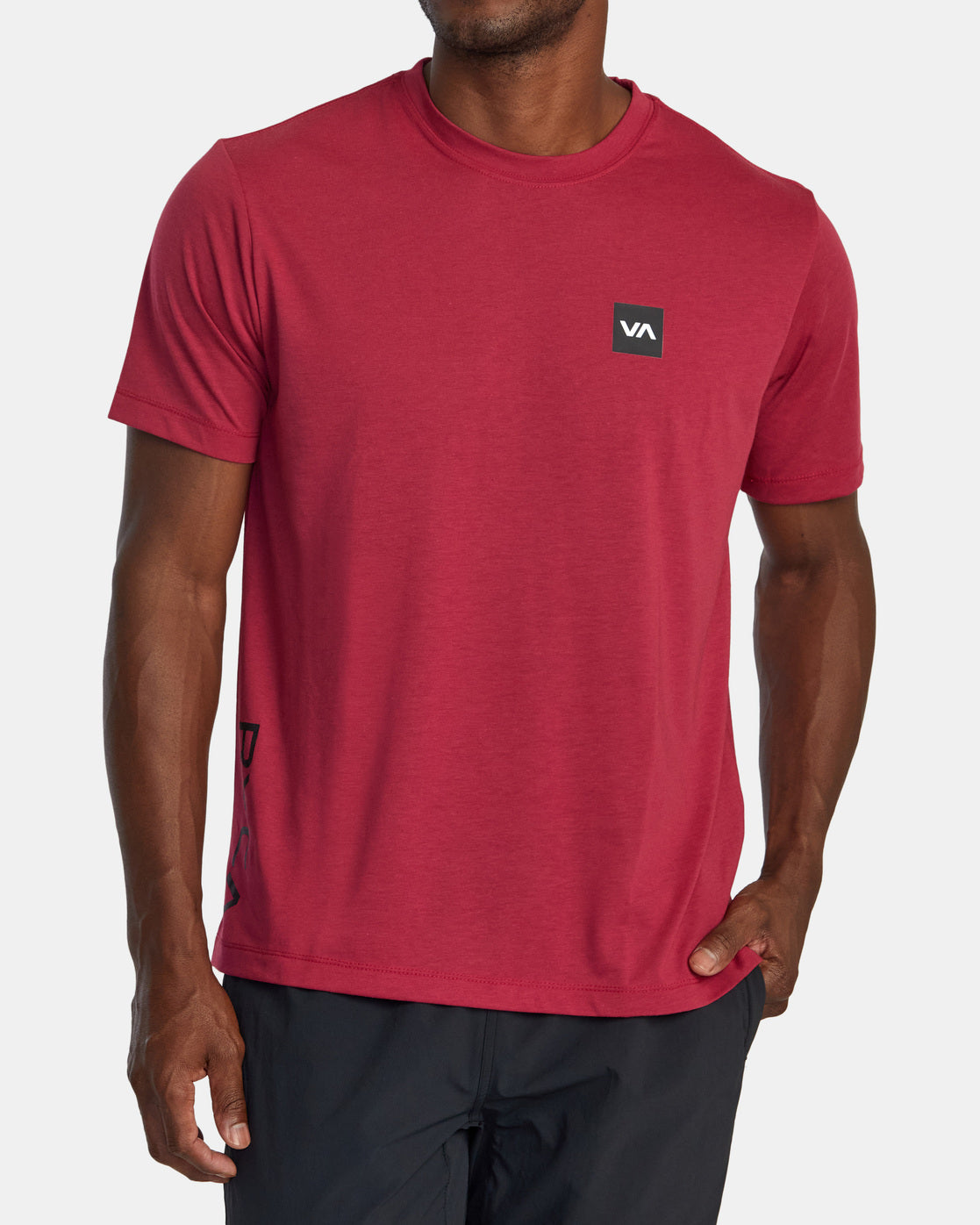 Rvca 2X Tee - Deep Magenta