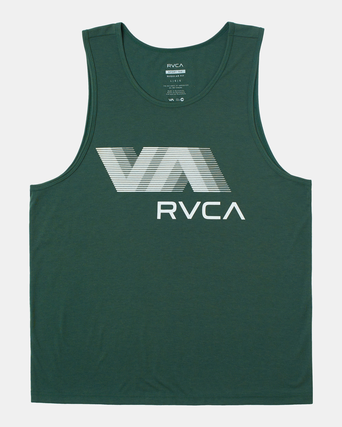 Va Rvca Blur Tank Top - Jungle Green