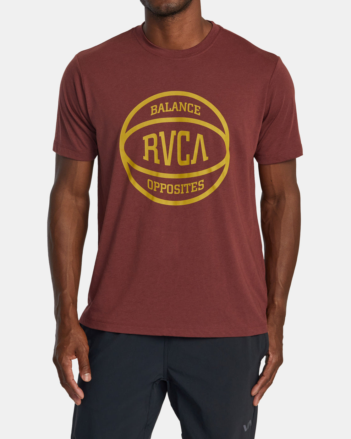 RVCA Ball T-Shirt - Burgundy