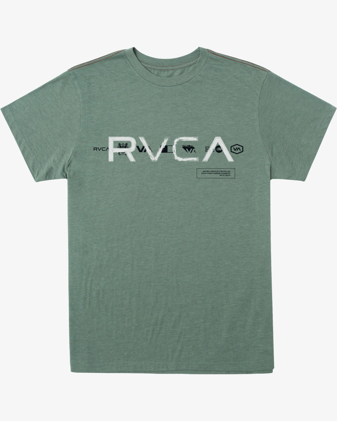 RVCA Men's Big Baseball T-Shirt, Athletic/Red, Small 