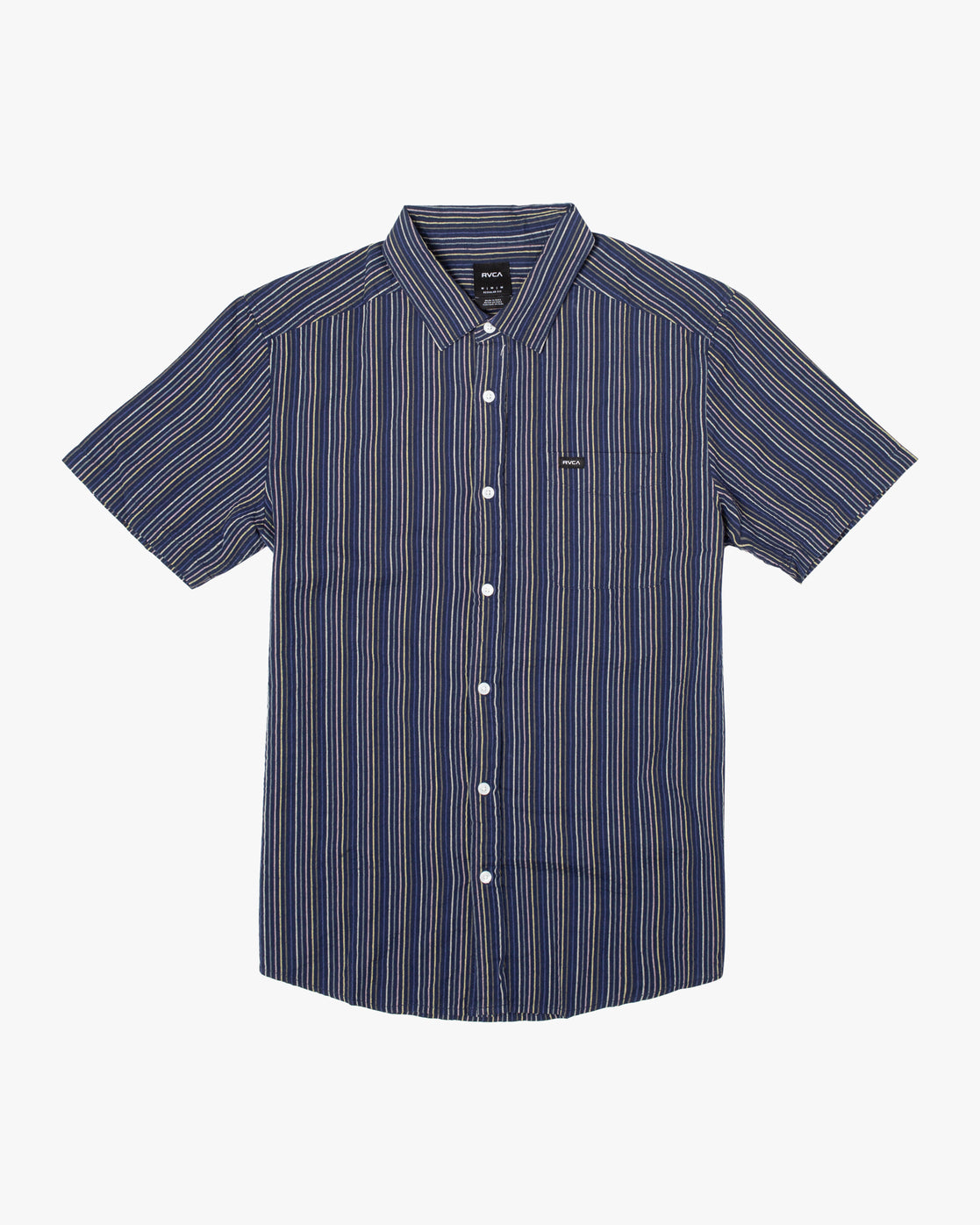 Endless Seersucker Short Sleeve Shirt - Moody Blue