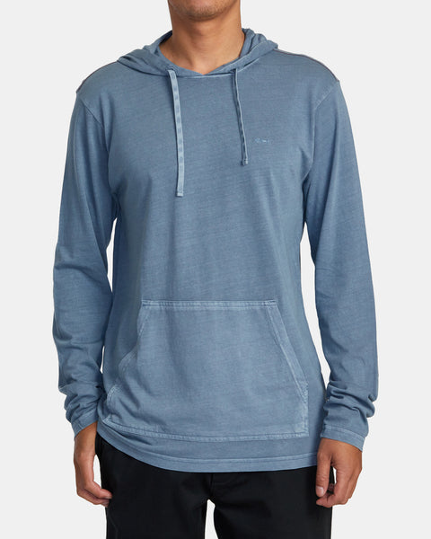 RVCA Surf Shirt Hoodie - Men's Heather Grey, M