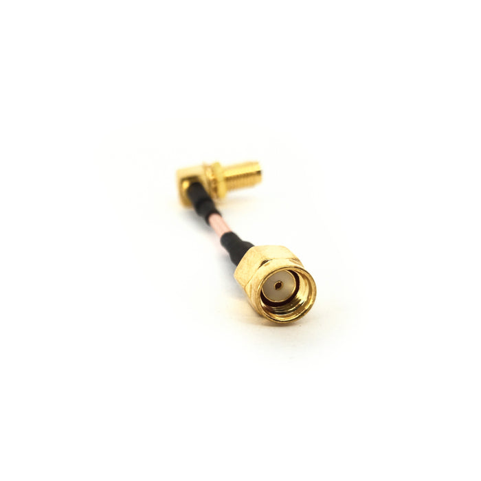 5cm SMA Plug to Right Angle SMA Jack pigtail Cable