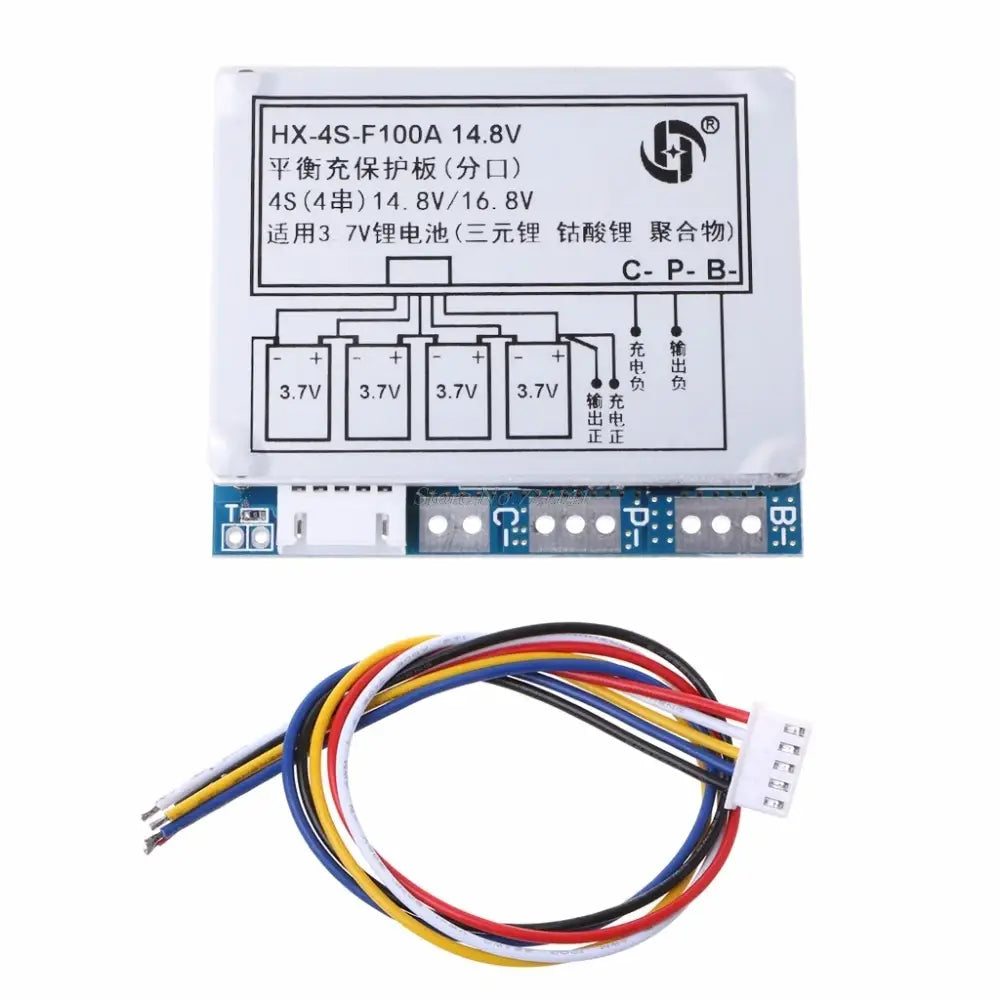 4S 100A 14.8V Li ion Lithium 18650 Battery BMS PCM Protection Board with  Balance Regulator Breadboard Dropship|Integrated Circuits| - AliExpress