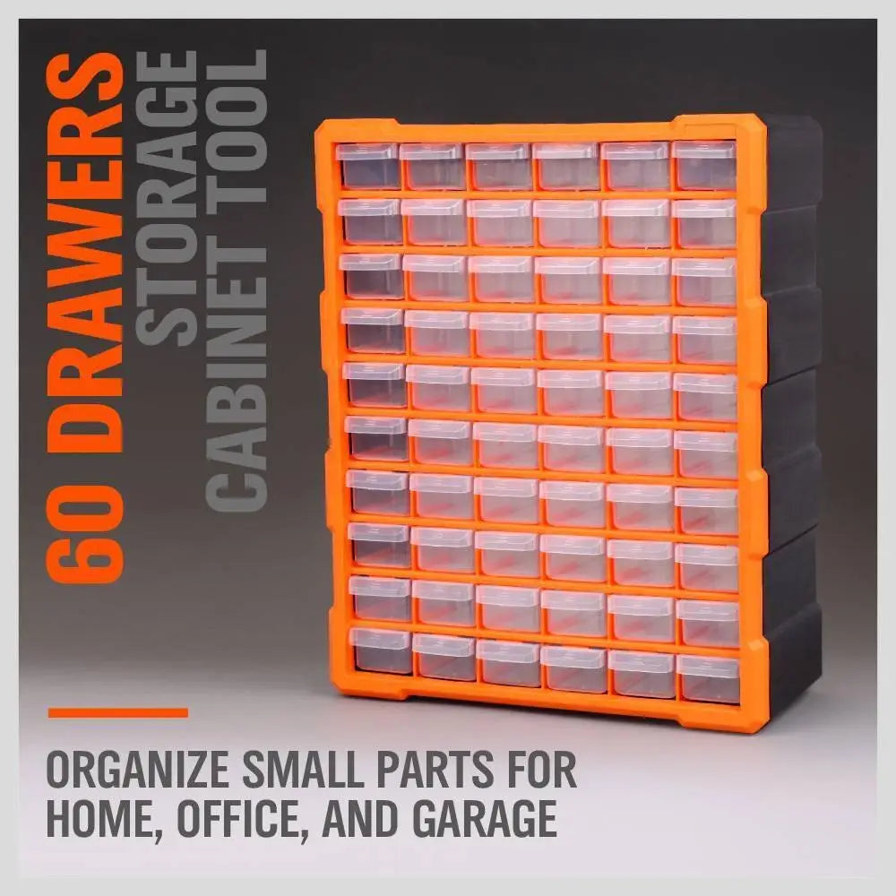 60 Drawer Plastic Component Storage Tools Box Makeup Jewelry