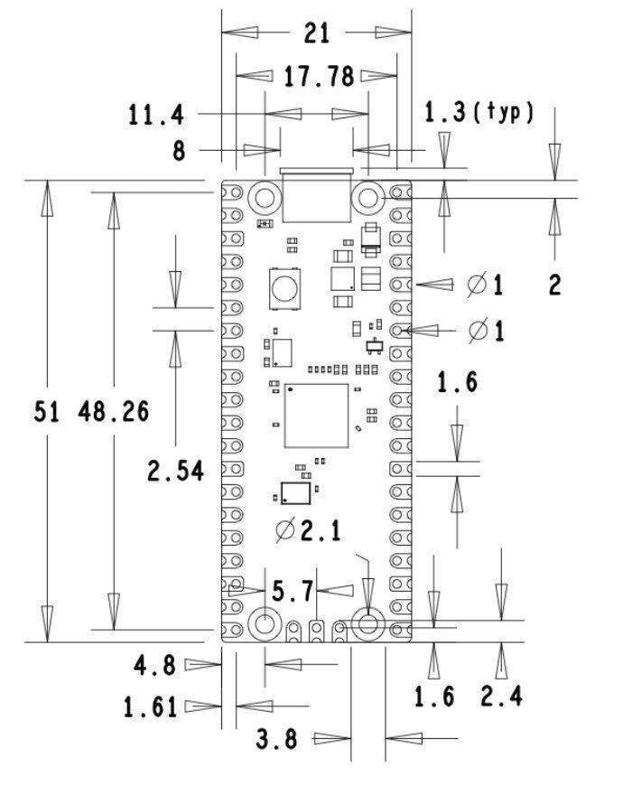 Pre Soldered Raspberry Pi Pico Rp2040 Microcontroller