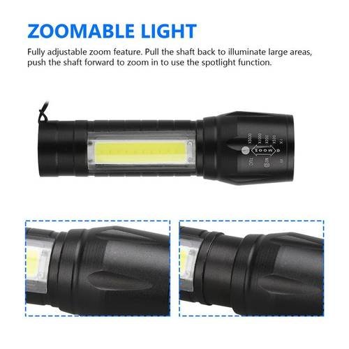 Rechargeable Cob Light Flashlight