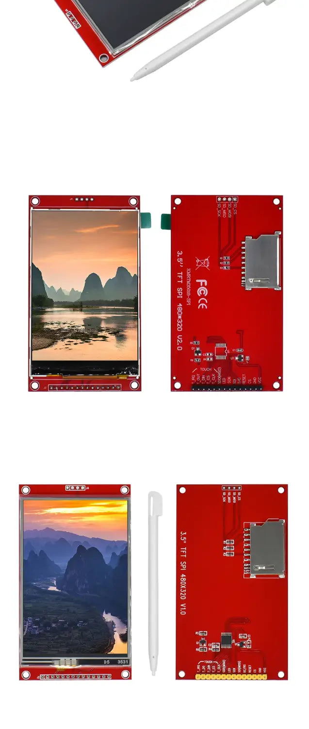 3.5 Inch Tft Lcd Module With Touch Panel Ili9488 Driver