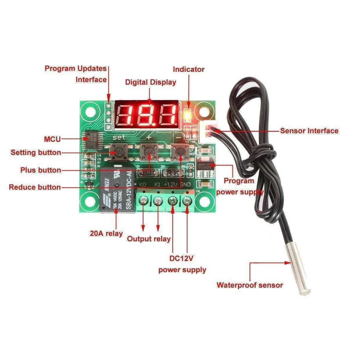 Original W1209 Temperature Controller