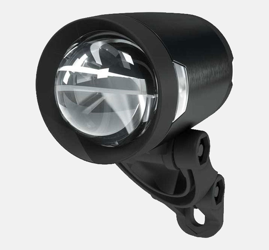 LED Fahrrad Scheinwerfer H-Black MR4 120 Lumen für Dynamo 6 Volt StVZO