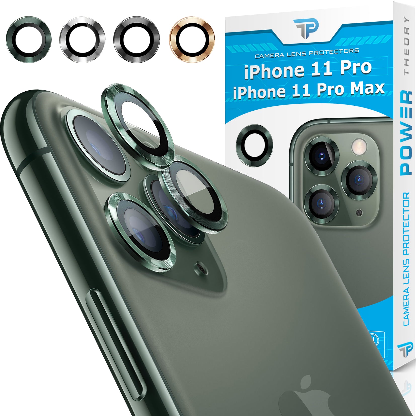 Power Theory iPhone 11 Pro/ Pro Max Camera Lens Protector