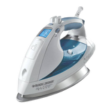 Black & Decker D6000 All-Temp Steam Iron with Stainless-Steel Soleplate