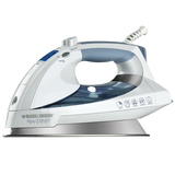 Black & Decker D6000 All-Temp Steam Iron with Stainless-Steel Soleplate