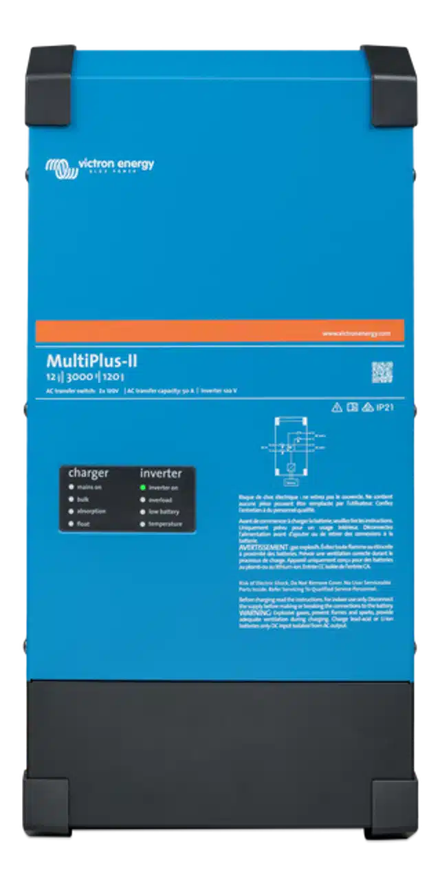 Victron MultiPlus-II 12/3000 | 12V Input | 3000VA Output 120/240V | 120A Charger | Transfer Switch