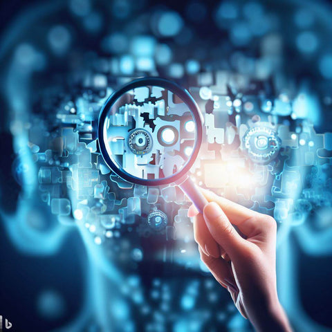 Une loupe qui analyse les possibilités d'ajustement pour les outils d'IA