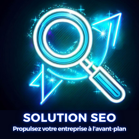 Le logo de Solution SEO, votre option numéro 1 pour l'optimisation des moteurs de recherche avec l'IA.