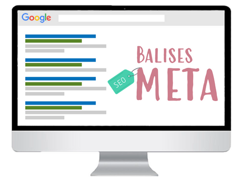 Un écran d'ordinateur avec des balises meta, une de nos astuces SEO.