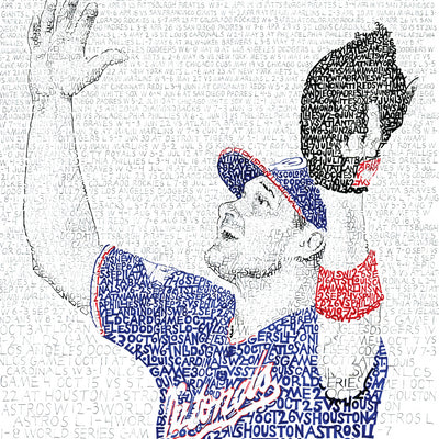 2021 Braves World Series Word Art Poster