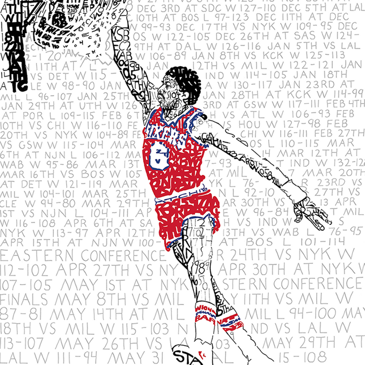 19 Julius Erving Word Art Poster 76ers Gifts Decor