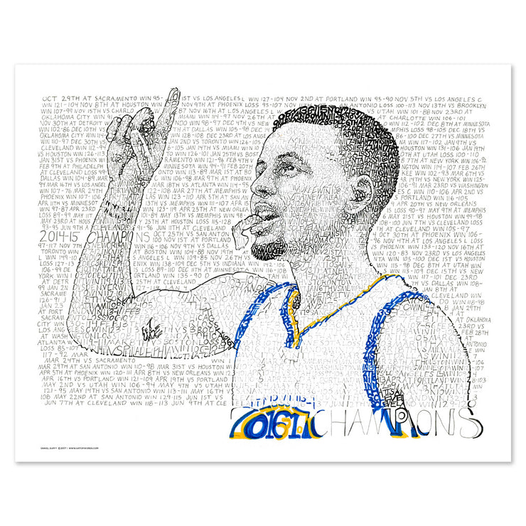 Steph Curry Drawing by Jayne Somogy